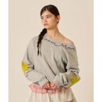 トレーナー スウェット 裏毛 オフショル Bloom More スウェット TINA：JOJUN レディース