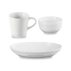 ショッピングル・クルーゼ 食器 レジェ・オーバル・ディッシュ 23cm ＆ ボール 330ml ＆ ネオ・マグ ホワイト セット