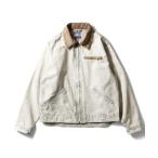 ミリタリージャケット モッズコート HOUSTON ケミカルウォッシュZIPワークジャケット レディース メンズ