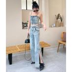 セットアップ デニムビスチェセットアップ レディース