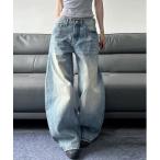 ジーンズ デニム デニムパンツ アイスブレイクデニム ワイドバギー バルーンパンツ レディース メンズ