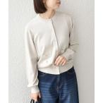 カーディガン SHIPS Colors:「接触冷感・手洗い可能」14ゲージ クルーネック カーディガン レディース