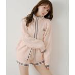 ニット セーター 「セットアップ対応」ダブルジップルーズニット レディース