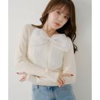 ニット セーター 「SALON by Chico」BIGリボンリブニット レディース