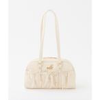 ショッピングボストン ボストンバッグ ドロスト付きスクエアバッグ レディース