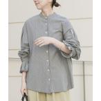 ブラウス シャツ バンドカラーソデタックカットソー レディース