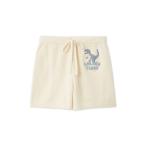 パジャマ ルームウェア エアリーモコダイナソーさがら刺繍ショートパンツ レディース