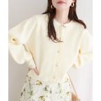 カーディガン ころりん釦片畦ポリニットカーディガン レディース