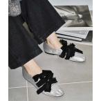 シューズ 「WEB+GRISE新宿店限定/追加」GRISEサテンリボンバレリーナ レディース