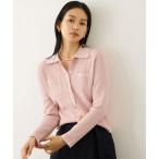 カーディガン ポロニットカーディガン/イージーケア レディース