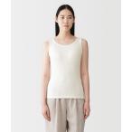 インナーシャツ 肌着 婦人　コットンストレッチリブブラタンクトップ レディース