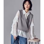 ショッピングクール コート アウター カシュクールベスト レディース