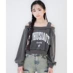 ピグメントオフショルカレッジスウェット キッズ 子供服 女の子