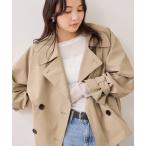  тренчкот пальто Short тренчкот /UV уход * водоотталкивающий * пыльца защита женский 