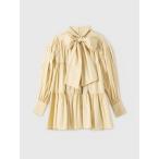 ショッピングシャツワンピース シャツワンピース ボウタイシャツフレアワンピース