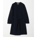 コート アウター ダブルクロス ノーカラー ベルトコート「A DAY IN THE LIFE」 レディース