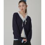 カーディガン layered-look 