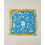 ショッピングバンダナ スカーフ バンダナ 「manipuri/マニプリ」フローラ大判シルクスカーフ 88×88 日本製 レディース