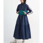 ワンピース SIDE LINE TRACK TIERED DRESS