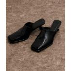 サンダル スクエアミュール レディース