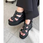 ショッピング厚底 サンダル サンダル ベルトデザイン厚底サンダル レディース