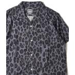 アロハシャツ シャツ 「HOUSTON / ヒューストン」LEOPARD ALOHA SHIRT / レオパード柄アロハシャツ メンズ レディース