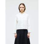 ブラウス シャツ mizuiro ind スタンドカラーショートシャツ レディース