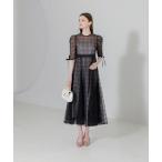 「Leja」 半袖ワンピース MEDIUM ブラック レディース