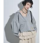 ショッピング綿100 トレーナー スウェット コットン裏毛スキッパートップス レディース