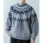 [ITEMS URBANRESEARCH] длинный рукав вязаный MEDIUM серый мужской 