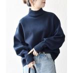 「SHIPS any」 長袖ニット ONE SIZE ネイビー レディース
