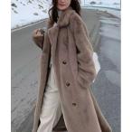 [MAISON DE THERESE] [fashion] пальто с отложным воротником S Brown женский 