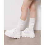 スニーカー ラメライン厚底スニーカー レディース