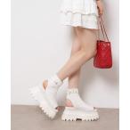 ブーツ ボリューム厚底ブーツサンダル レディース