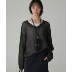 ショッピングway ニット セーター 2WAYリネンプルオーバー レディース