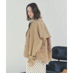 トレンチコート コート レースMIXショートトレンチコート レディース