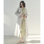 トレンチコート コート 「UVカット/花粉ガード」素材MIXトレンチコート レディース