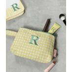 イニシャルジャガードポーチ