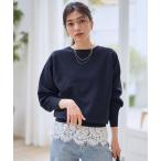 tシャツ 裾レースインナー レディース