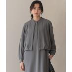 ブルゾン アウター ジョーゼットジャージー ブルゾン レディース