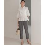 パンツ ジョーゼットジャージーテーパード パンツ レディース