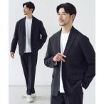 セットアップ 「防シワ」機能性シングルテーラードジャケット&イージースリムパンツ セットアップ メンズ