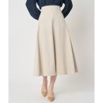 スカート 「セットアップ対応商品」オックスストレッチフレア スカート