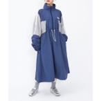 ワンピース 切り替えナイロンワンピース