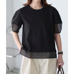 uvカット tシャツ 「接触冷感/UV/マシンウォッシャブル」シアーランタンスリーブT レディース