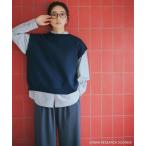 ベスト ジレ 「仁村紗和さん着用」「UR TECH Renew Knit」2WAYベスト レディース