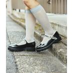 ショッピングレオパード バレエシューズ パンプス 晴雨兼用 チャンキー メリージェーン/ストラップ付 フラットシューズ