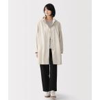 コート アウター 婦人　撥水ＵＶカットフードがしまえるロングコート レディース