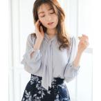 ブラウス シャツ 2026春夏新作 リング付き5wayタイブラウス レディース