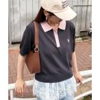 ポロシャツ ポロ 「U.S. POLO ASSN.」接触冷感 バイカラーニットポロシャツ 半袖ワンポイントロゴPOLO レディース